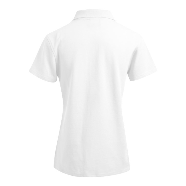 Premium Damen Polo Shirt Light Grey, Navy, Burgundy oder Weiß mit Logo