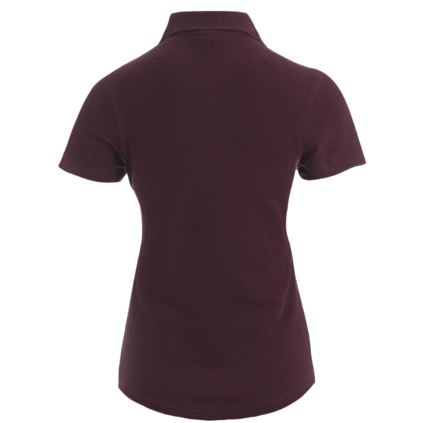 Premium Damen Polo Shirt Light Grey, Navy, Burgundy mit Logo