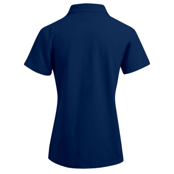 Premium Damen Polo Shirt Light Grey, Navy, Burgundy mit Logo