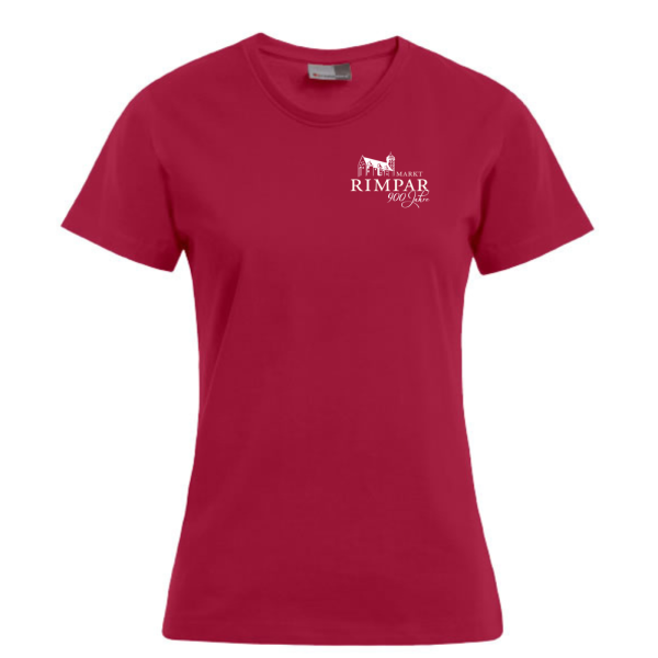 Premium Damen T-Shirt Light Grey mit Logo