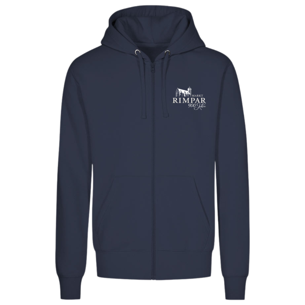 Premium Herren Hoody Jacket Light Grey, Navy, Olive, Fire Red mit Logo