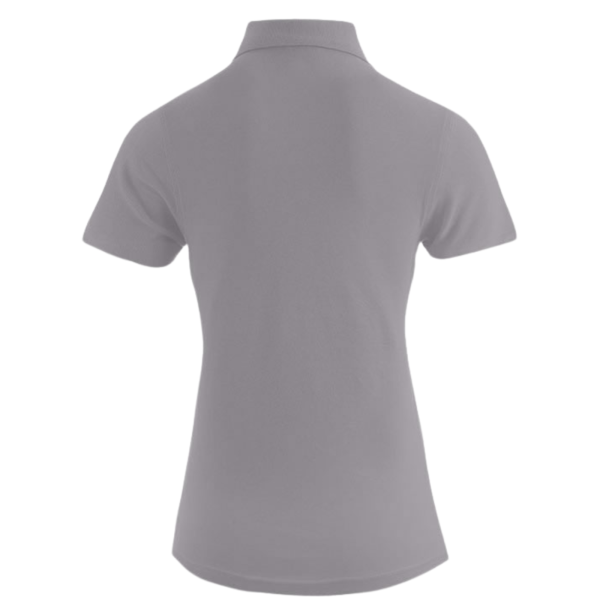 Premium Damen Polo Shirt Light Grey, Navy, Burgundy mit Logo
