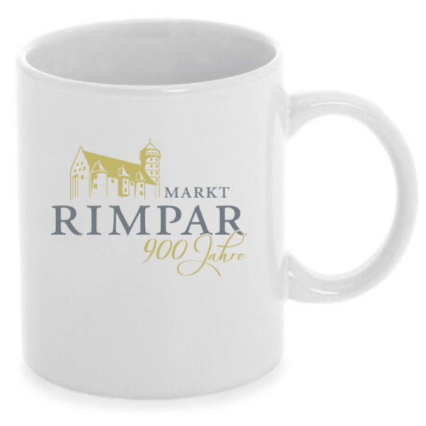 Tasse weiß 900 Jahre Rimpar 330ml